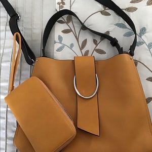 Large handbag with wallet